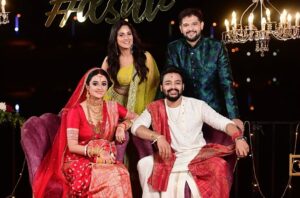 Trina Saha Instagram - Welcome to the Club Mr. & Mrs.Das 🫶🏻 📸 @twc2014india #trinsi #trineel #dsav #wedding