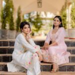 Twinkle Arora Instagram - This beautiful neon hand embroidery is so admirable and we can't get our eyes off it.♥️ handcrafted with intricate cutdaana, pearls and sequence, this outfit looks so classy and elegant ✨ Models - @thetwinklearora @_.avneetk8 Makeup- @glitz_n_glam_by_kanika Photography- @iamadityathakur @iamrathour @sahilmaurya7 Location- @foresthillresort #white #photography #pink #pastels #instadaily #instagood #instafashion #aesthetic #foryou #embroidery #handwork #semiformalwear Forest Hill Resort