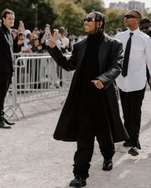 Tyga Instagram - You ain’t gotta like it but my bi$h gon luv it @givenchy #pfw