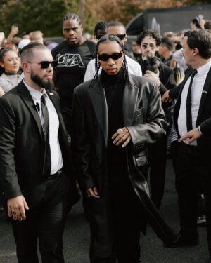 Tyga Instagram - You ain’t gotta like it but my bi$h gon luv it @givenchy #pfw
