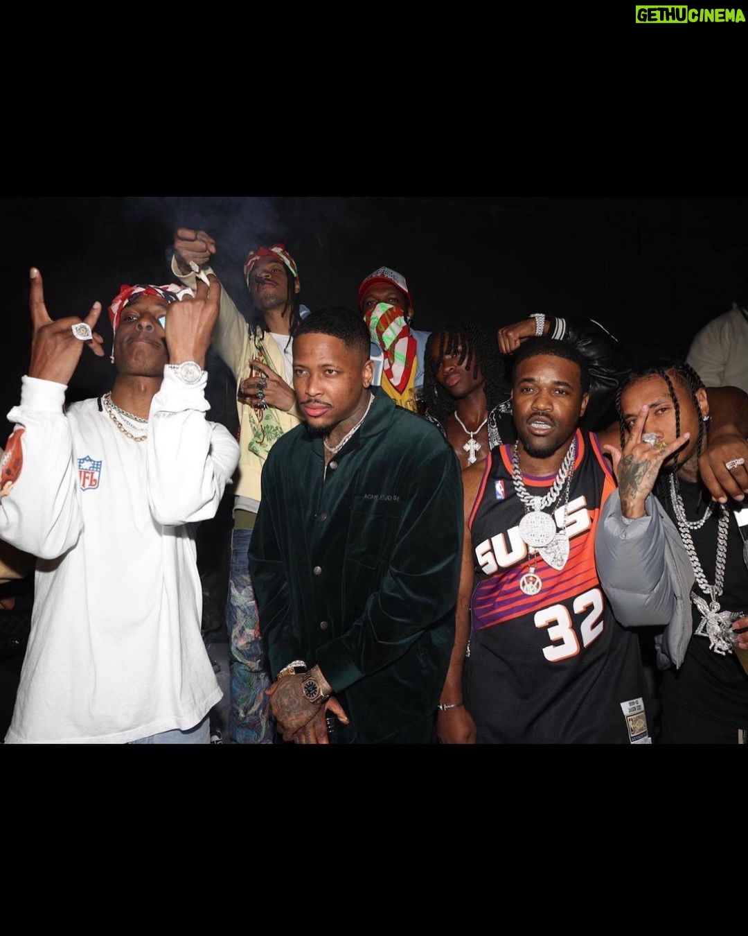 Tyga Instagram - Lighting in tha chain how they froze when it struck em….too many temptations I feel like David Ruffin