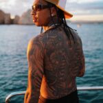 Tyga Instagram – Im Top gear shift w no fear 
Karats n ear, bugs bunny where?
Blimp n air this a good year
Like bad bunny this is my year
Focused on the money, bish just sit here
Like visine gotta make it crystal clear
Thought we was kool..Til the bish got wierd
So many stars n im still light years.