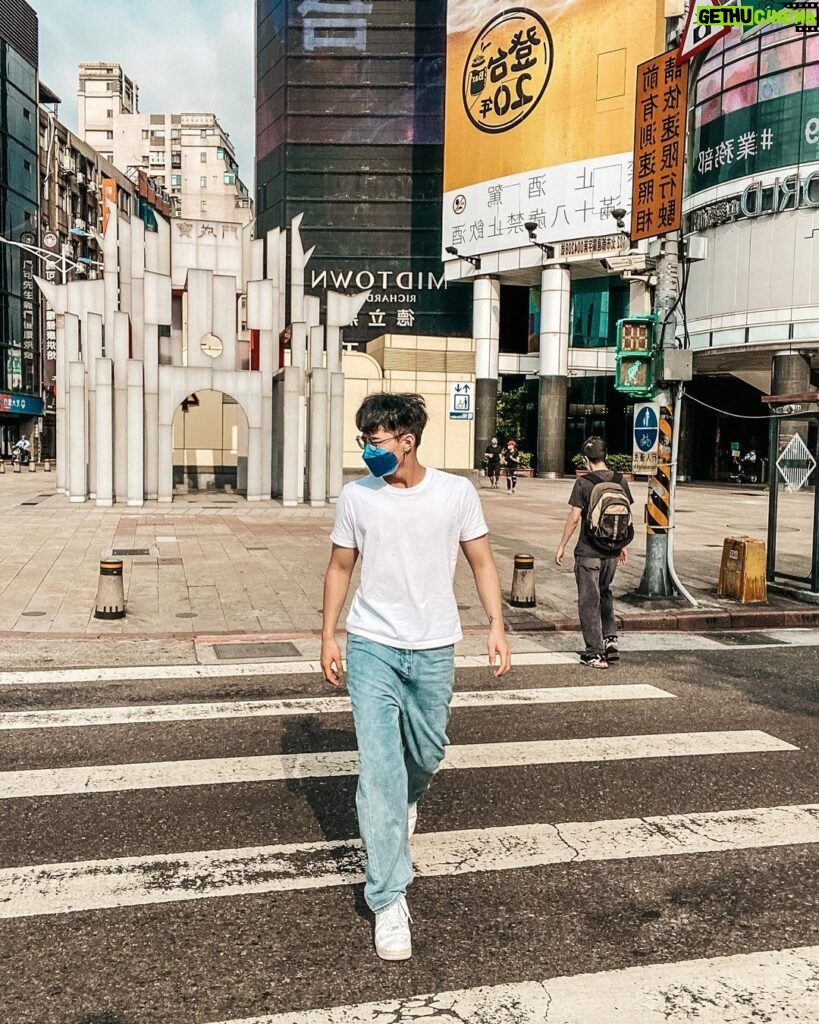 Tyler Ho Instagram - Candid moment Picture description: Tyler being weird in Taipei city. #streetphotography Taipei, Taiwan