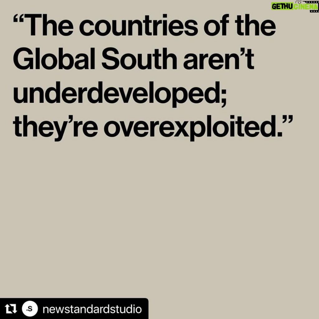Valerie Huber Instagram - @newstandardstudio #repost For decades and decades the global west’s neoliberal capitalism has exploited the global south. Now the impacts of the climate crisis are hitting those countries the hardest. So who’s fault is it really? Nobody wants to change this inequality, because the west and the wealthiest people profit immensely. #systemchange
