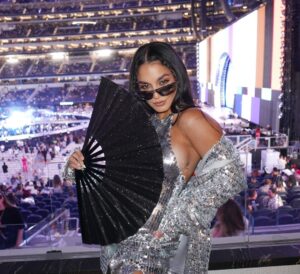 Vanessa Hudgens Instagram - I can’t even describe how special tonight was. Beyoncé is the goat 🪩👽🫠 thank you @sofi for having me 🥰 so grateful. So inspired. So full. ♥️