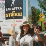 Vanessa Hudgens Instagram - Keeping Spirits High at the #Sagaftrastrike 💪🏼🌟 We handed out Caliwater at the Disney lot to all the Sag-Aftra members on strike, who are fighting for fair wages and protection for the generation of actors & performers to come. The Union is strong and we are proud to keep everyone hydrated in the heat!🌟🌵💧