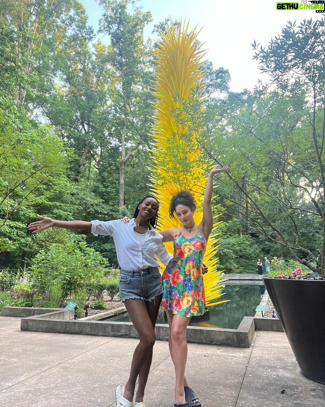 Vanessa Hudgens Instagram - If you need me- I’ll be frolicking in the botanical gardens with a glass of rosé