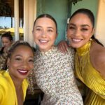 Vanessa Hudgens Instagram - Such an incredible launch for pineapple @caliwater with my bestie and partner @olivertrevena 🍍 thank you @thegeorgian for hosting us and all of my amazing friends that turned up to support 💛💛