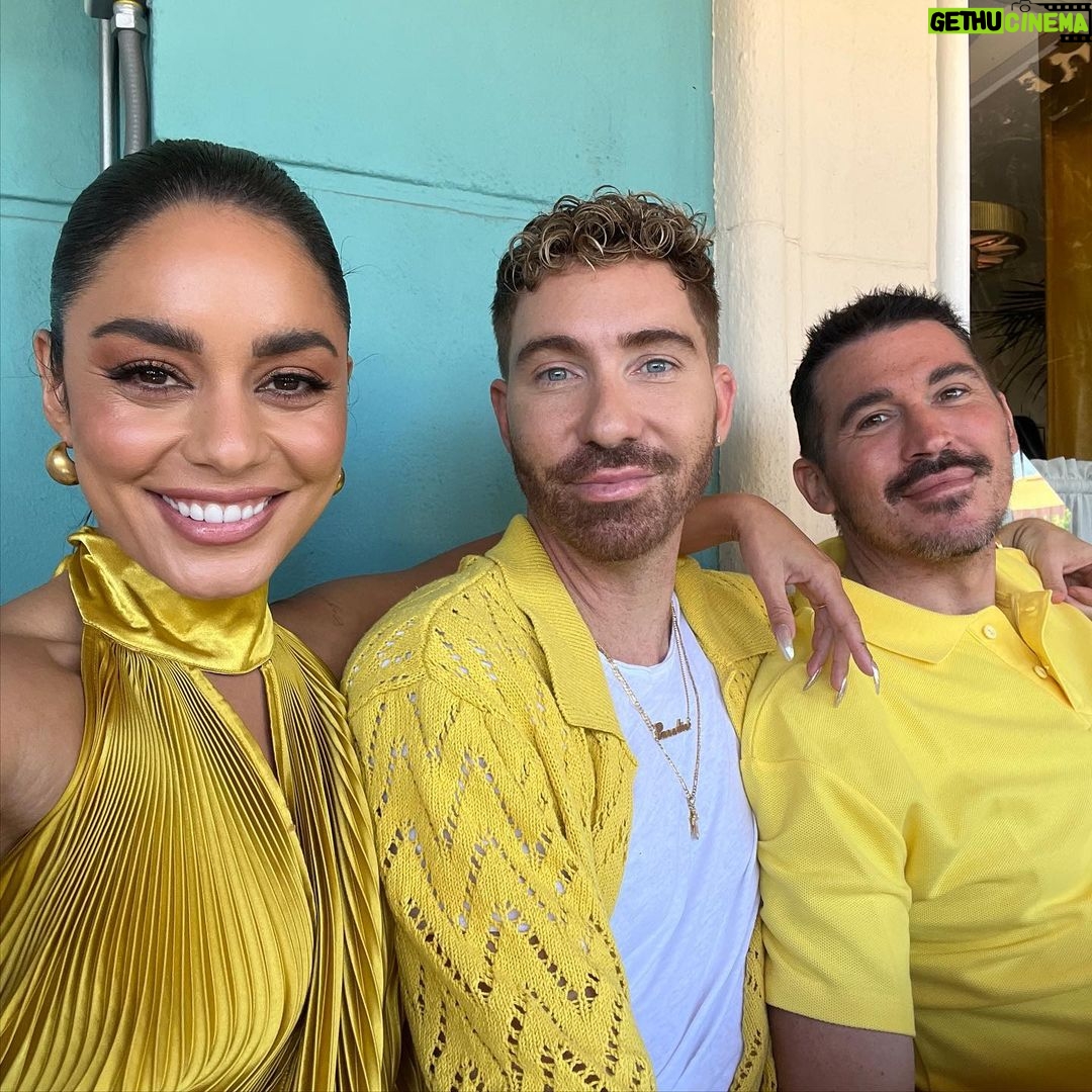 Vanessa Hudgens Instagram - Such an incredible launch for pineapple @caliwater with my bestie and partner @olivertrevena 🍍 thank you @thegeorgian for hosting us and all of my amazing friends that turned up to support 💛💛
