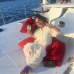 Vanessa Hudgens Instagram - Nothing says dreamy like a catamaran cruise at sunset #foreverphilippines El Nido, Palawan