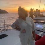 Vanessa Hudgens Instagram - Nothing says dreamy like a catamaran cruise at sunset #foreverphilippines El Nido, Palawan