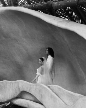 Vanessa Hudgens Instagram - @VanessaHudgens and Cole Tucker (@cotuck) are married! The couple landed on the Azulik City of Arts in Tulum, Mexico for the location. “I knew that it was our place,” she says. “I felt like I was transported to some kind of utopia, unlike anything I had ever been to before. It was whimsical and magical, and I just fell in love.”

Tap the link in bio to see exclusive photos from their wedding in the heart of the Mayan jungle. Photo: @_citizenofearth