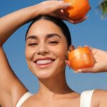 Vanessa Hudgens Instagram - The all new Arctic Gold Vitamin C Mask is here! 🧡 A note from Vanessa: “I am so excited to introduce the second mask in the KNOW Beauty Mask lineup! At KNOW, we’re all about solving one problem at the time with one product at the time… This mask is very close to my heart; as someone who has a lot of acne scars and dark spots (don’t pick your pimples everyone!) and who also enjoys the sun way too much, my skin tone can get dull and uneven. I knew I wanted the second KNOW Beauty product to tackle this issue.” Say goodbye to dark spots, hyperpigmentation and sun damage! Say hello to bouncy, hydrated, luminous skin. Click Link in Bio to Shop!