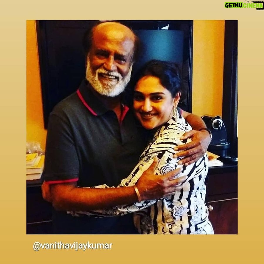 Vanitha Vijayakumar Instagram - #happybirthday #thalaiva #superstar happy birthday @rajinikanth uncle may god bless you with good health and a wonderful year ahead ❤ u uncle always