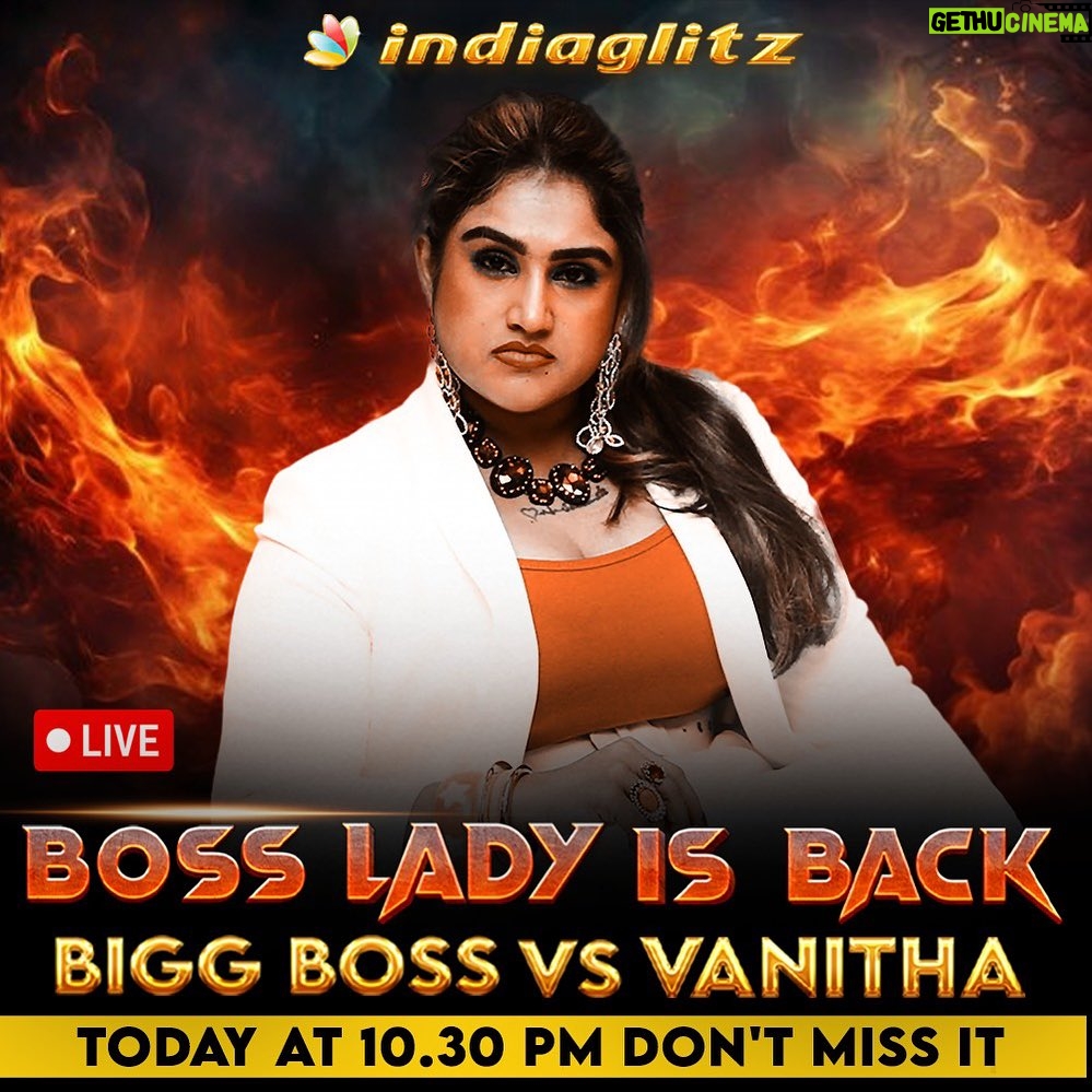 Vanitha Vijayakumar Instagram - Catch me in @indiaglitz_tamil tonight