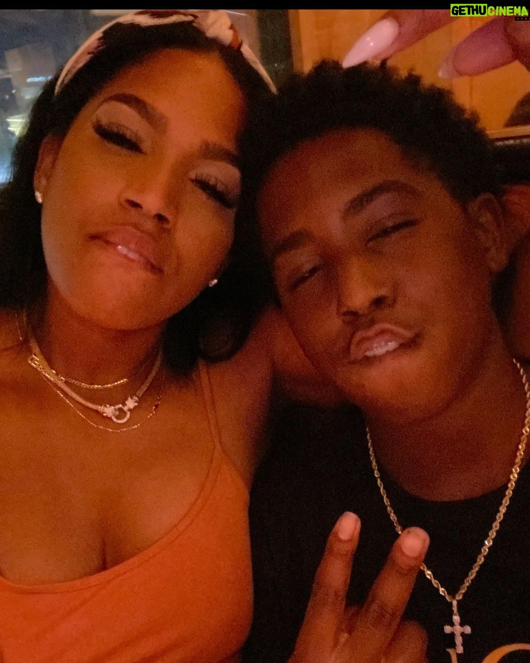 Vanity Alpough Instagram - My #MCM @kendrick_perkins777 He’s really the best kid a mother could ask for🖤