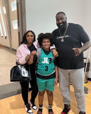 Vanity Alpough Instagram - Congratulations JL3! Stone finally got a ring! Let’s Go Champ @kenxtonperkins @kendrickperkins