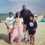 Vanity Alpough Instagram - Happy Father’s Day to my best friend in this entire world! @kendrickperkins I watch you everyday work hard no sleep, no play, and just put it all out on the line for our family! I want to tell you we appreciate you and we thank you for literally EVERYTHING you do and have done for us! God could have gave me any baby daddy but he gave me you and I’m so blessed and thank him for you every single day! I Love You Kendrick Perkins 🖤 #FYI #IDontPlayThat #ItsSweatPantsSeasonShit #LookAway❌ The Beach on Palm Beach Island