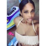 Vanity Alpough Instagram - Poolside in my favorite swimsuit! It has so much “sass”🐆