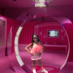 Vanity Alpough Instagram - Finally took my favorite girl to see Barbie while the Kens are at football practice💕 #ZoeyJo’Lii #MyGirl #MySizeBarbie @ittakes2babies