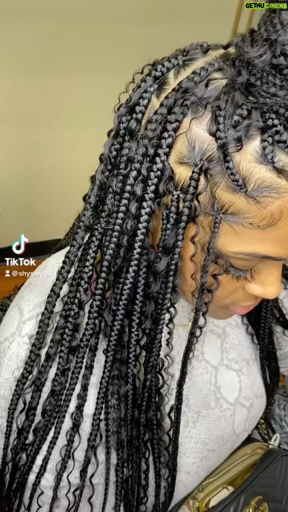 Vanity Alpough Instagram - What y’all think about my braids and nose ring👀 lol I feel cute, cute!!! If you are in the houston area and want a comfortable experience while getting your braids done in a private room with just you and the braider, good conversation, and good vibes check out my girl @shyslaybraids everybody VIP!!! #BohemianMediumKnotlessBraids #HoustonTexas