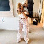 Vanity Alpough Instagram - Zoey and I finally found our Furbaby🐾 Please HELP us name her she’s been going by “Hey” for the past couple of weeks😂