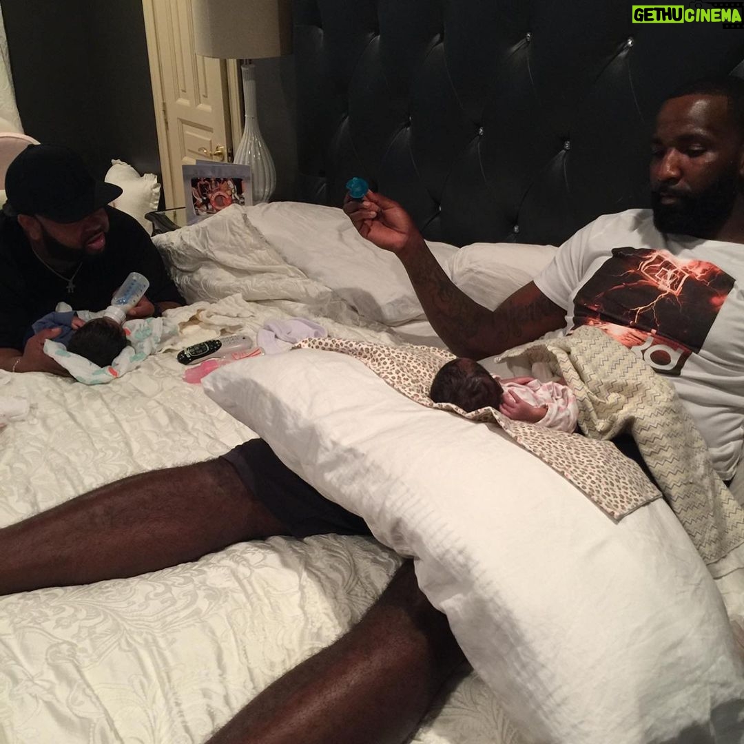 Vanity Alpough Instagram - Happy Father’s Day to my husband and my dad🖤 You both are great dads and the kids and I could not do it without y’all! @kendrickperkins being raised by your grandpa was a blessing in disguise because he taught you so many things and I love the old soul in you when it comes down to taking care of your family and putting us first! @thomasalpoughsr You are a great dad but an even better grandpa thank you for all that you do and the time you take out with my kids! Love you both so much🖤