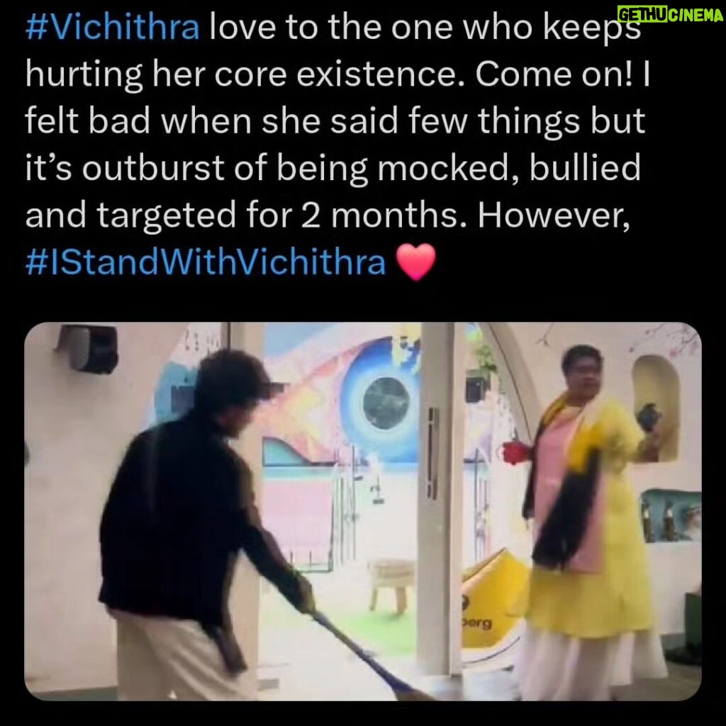 Vichithra Instagram - Understand before you treat someone bad. 🙏🏼 #bigboss #bigbossfinals #supportvichu #standwithvichitra