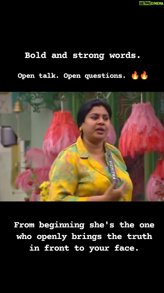 Vichithra Instagram - Direct shot. 😂🔥🔥 . . . #bigboss #bigbossfinals #bigboss7 #vichitra #vijaytelevision #supportvichu #rendulaonnupaakkalaam