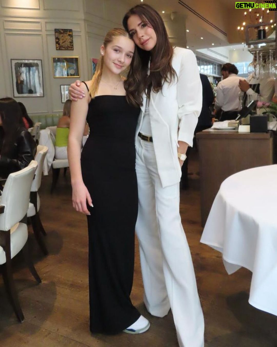 Victoria Beckham - 508.6K Likes - Special day with #HarperSeven and the #Vogue100 ladies @TheWebster!! Thank you @VogueMagazine, my friends and @lhd!! Kisses from Miami 🇺🇸 xx
I’m wearing my #VBSS24 white suit, coming soon to VictoriaBeckham.com and 36 Dover Street!!