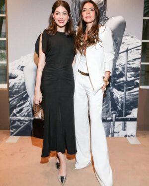 Victoria Beckham Instagram - Special day with #HarperSeven and the #Vogue100 ladies @TheWebster!! Thank you @VogueMagazine, my friends and @lhd!! Kisses from Miami 🇺🇸 xx

I’m wearing my #VBSS24 white suit, coming soon to  VictoriaBeckham.com and 36 Dover Street!!