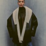 Victoria Beckham Instagram - AVAILABLE NOW AT VICTORIABECKHAM.COM AND AT 36 DOVER STREET Wide collars on tactile shearling add opulence for new-season appeal. #VBAW23