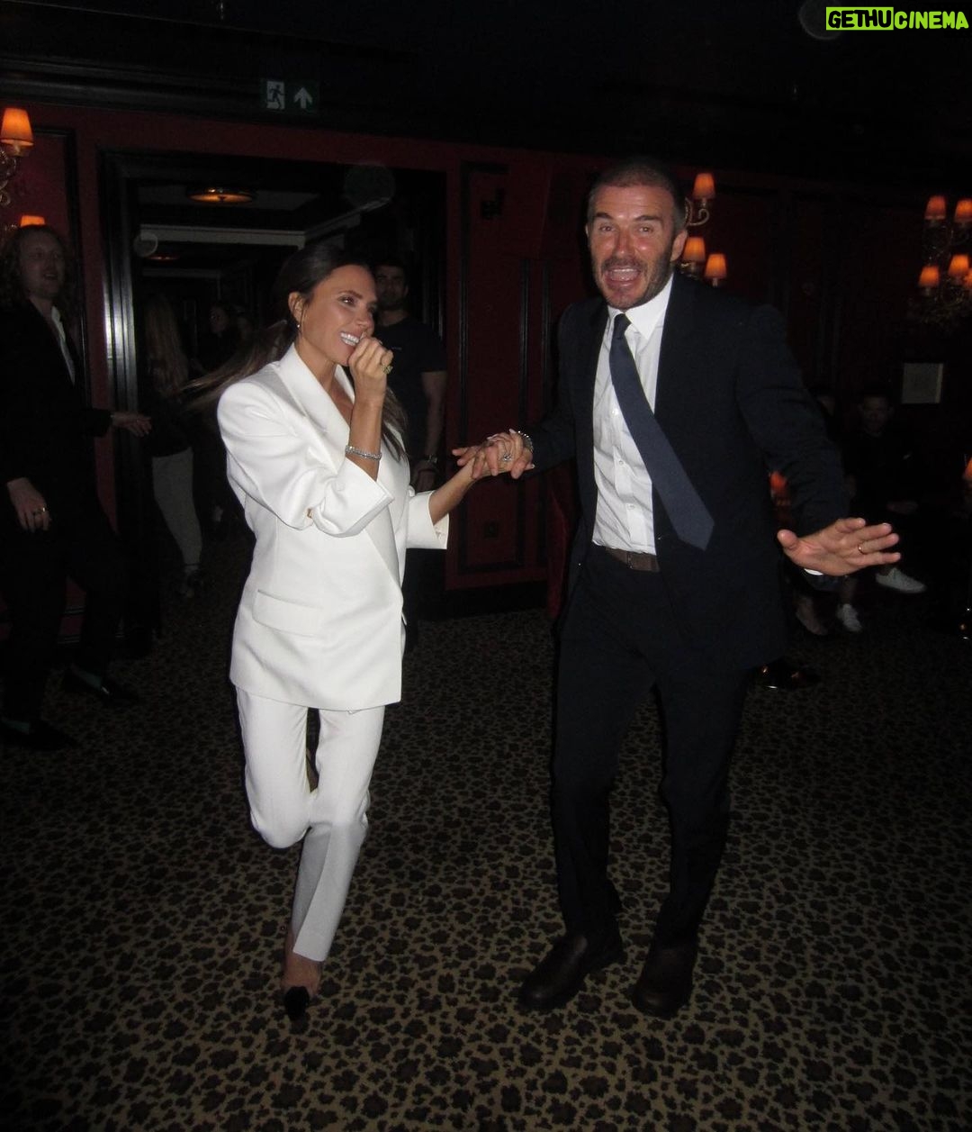 Victoria Beckham - 580.4K Likes - Still making me laugh and I’m still teaching @davidbeckham to dance 😂 We all love you so much and are so proud of you. @brooklynpeltzbeckham @romeobeckham @cruzbeckham #harperseven