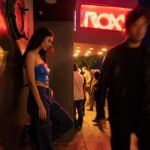 Victoria Justice Instagram - Could I have missed you passing by, out at a bar under neon lights… 🖤🎶 A moment of my song brought to life by @danpopsd . Have you streamed #OnlyAStranger yet? (Link in bio) 🙏🏼