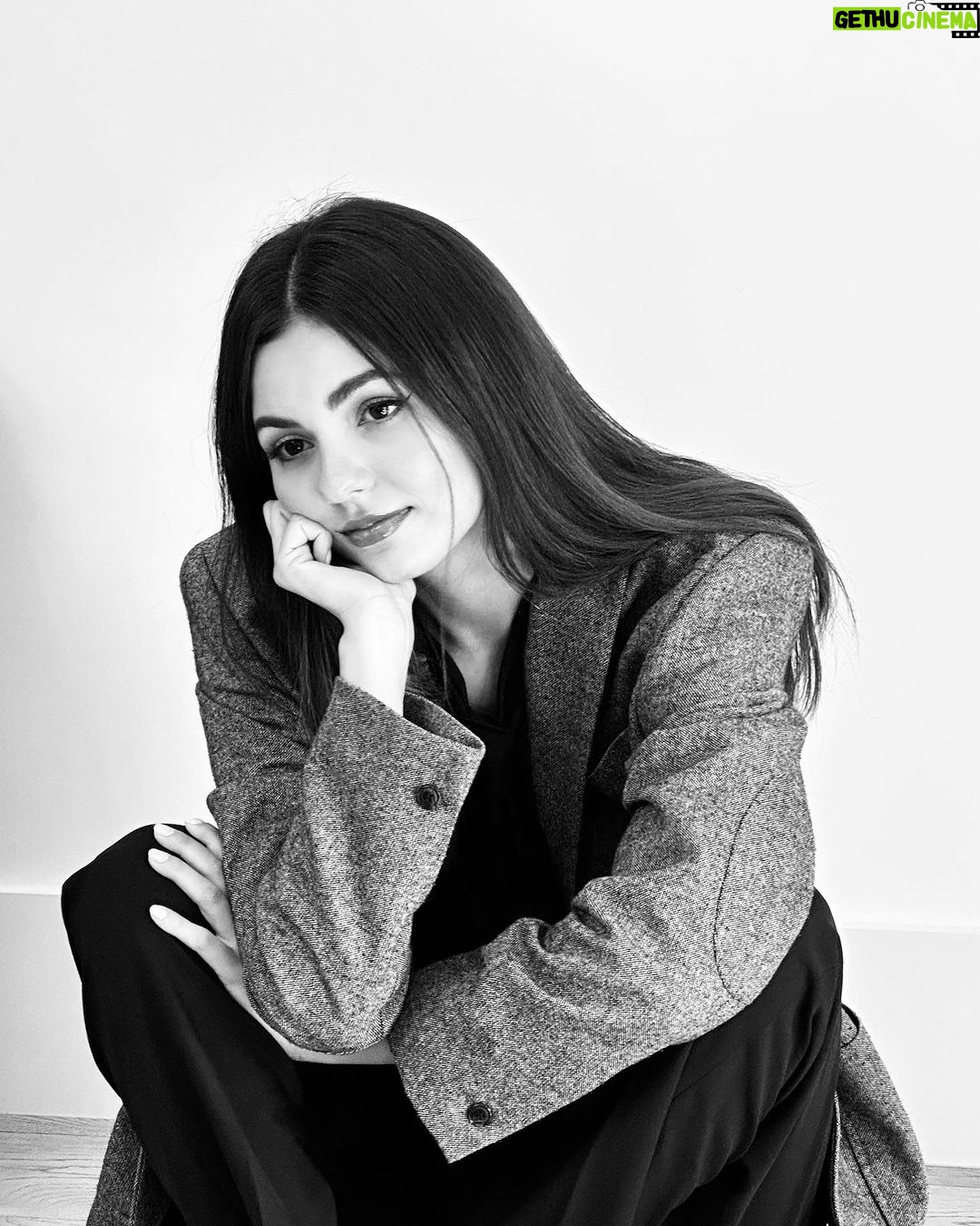 Victoria Justice Instagram - Me sitting here patiently waiting for it to be midnight EST! I can’t wait for you guys to hear my song. I hope you like it 😊. So Soon!!!! #OnlyAStranger