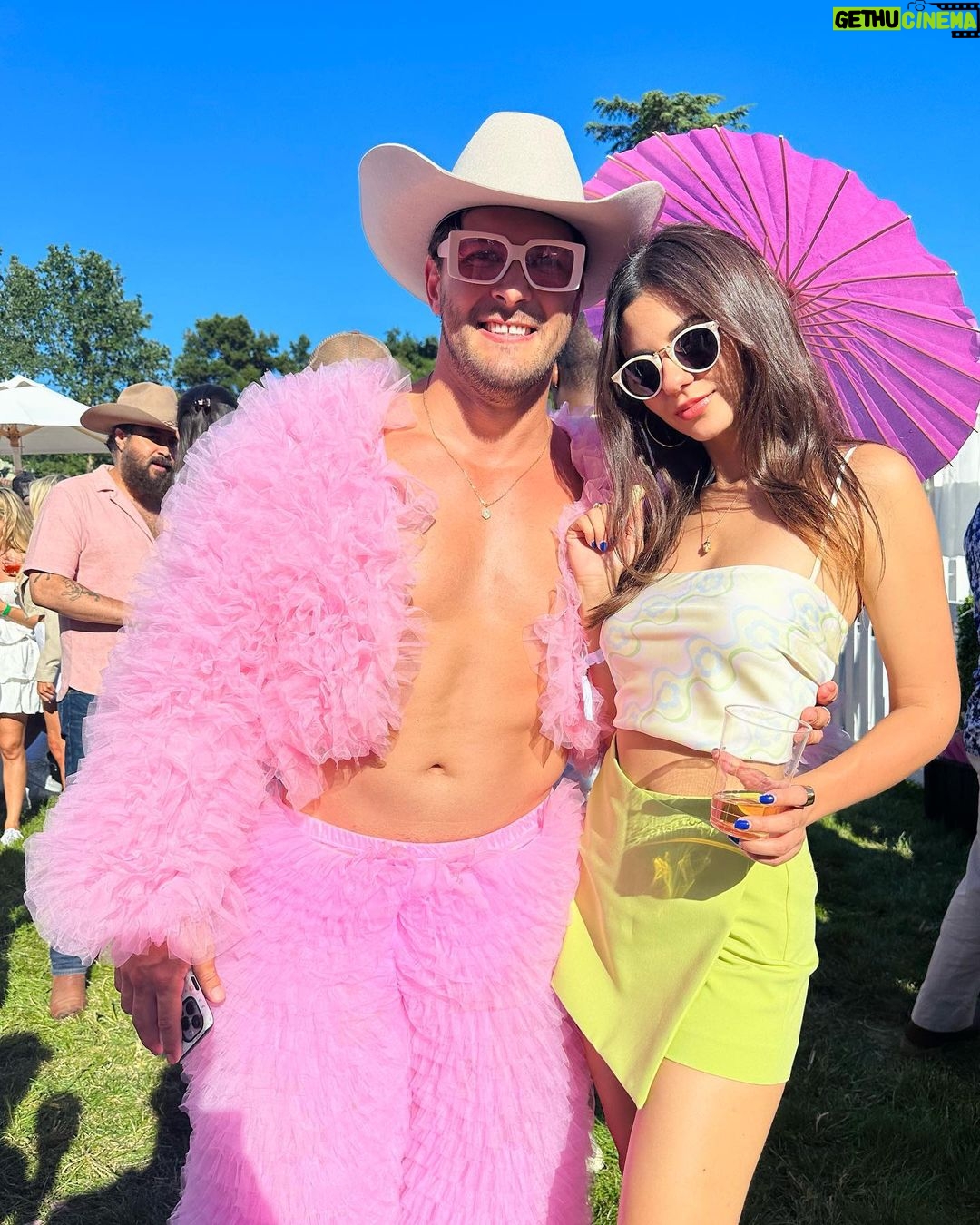 Victoria Justice Instagram - Rosé day was a success I’d say 🤪💕🍷 (p.s. those are roses being dropped from the helicopter!)