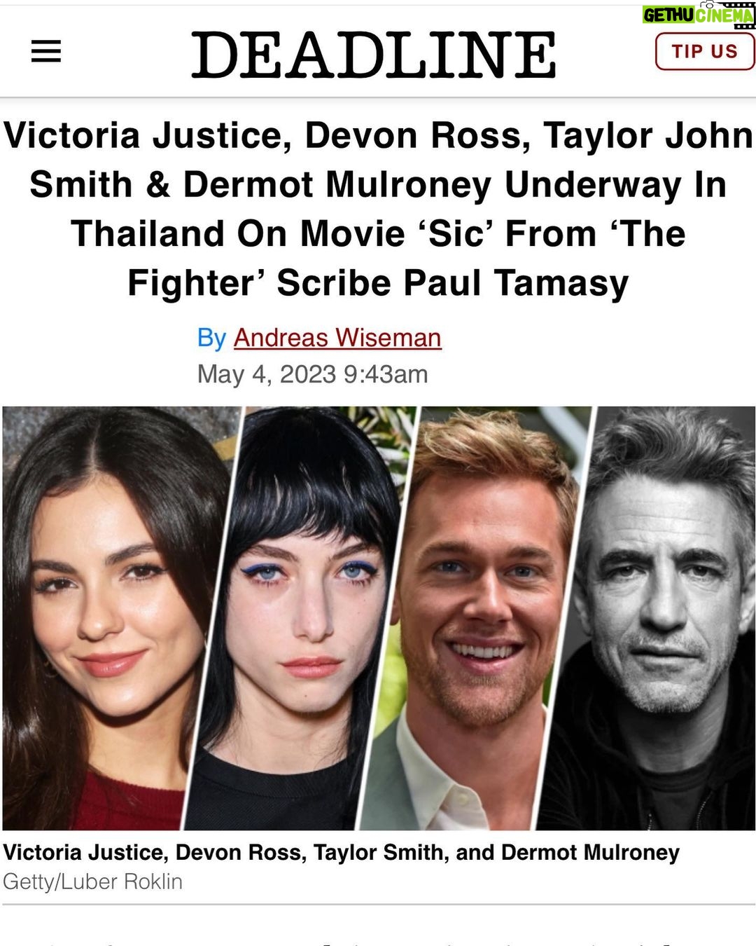 Victoria Justice Instagram - I’m making a movie in Thailand!! I’m SO excited to be a part of this project & can’t wait to share more 🙏🏼🩸🤫 #SIC