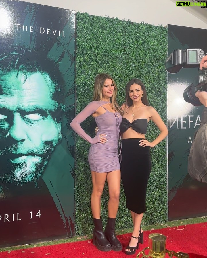Victoria Justice Instagram - Kick off night in the desert! So proud of my friend @paulbutcher & all the awesome stuff he’s doing. Love you Paul & can’t wait to see @nefariousmovie ♥️ #nefariousmovie @hawke.productions