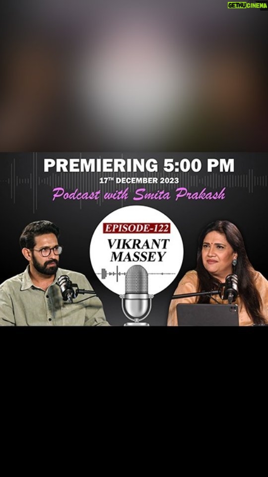 Vikrant Massey Instagram - EP-122 with Vikrant Massey premieres on Sunday at 5 PM IST #ANIPodcastwithSmitaPrakash #12thFail #VikrantMassey #Bollywood #Acting