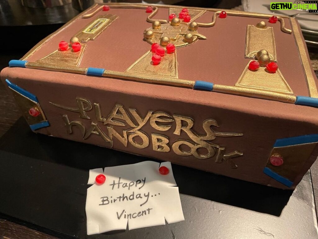 Vin Diesel Instagram - I started playing D&D when I was 12… so on his birthday this month, it was surreal to have this be his birthday cake. Haha. All love, Always.
