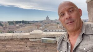 Vin Diesel Instagram - 10 months ago, filming in Rome… grateful. 
We are only 10 days away from Our Global FastX premiere!!! The excitement is real! As  the angel once said, Dreams do come true. Haha. 
#FastXGlobalPremiere
#thefastsaga
#RomePremiere
#colosseum