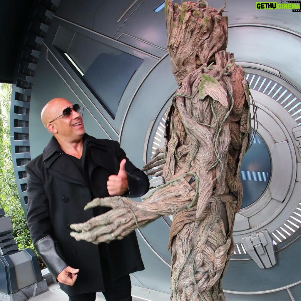Vin Diesel Instagram - Happy Creative Sunday… Spent Earth Day with my Alter Ego, GROOT! Haha.. All love, Always.