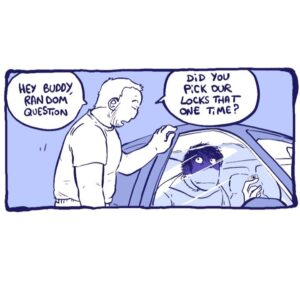 Violaine Briat Instagram - Throwback to the very first strip of this series ;)

thanks everyone for the kind comments, I feel so very lucky all of you are still around reading this comic :) <3

Rodney R Rodney (RRR for short) is an ongoing, serialized horror comedy webcomic about a local couple dealing with their.... "eccentric" neighbor. all chapters on Webtoons! Link in bio :)

Thank you all so much for your comments and sharing my posts in stories! <3 Also, I love to get fanart! If you want me to share it in stories, make sure to tag me! Feel free to use my art as pfp, just credit me in bio

────────── • • • •
♡ ≡ ➭ ⌂
ᴸⁱᵏᵉ ᶜᵒᵐᵐᵉⁿᵗ ˢʰᵃʳᵉ ˢᵃᵛᵉ
• • • • ──────────

#rodneyrrodney #myocs #originalcharacter #webtoon #webtooncanvas #webcomic #webcomicseries #drawingoftheday #myart #artstyle #locks #bandedessinee #artistofinstagram