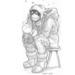 Violaine Briat Instagram - MERRY CHRISTMAS EVERYONE!!!! Haha this is my yearly repost but hey, an oldie but a goodie ;) You betcha Rodney dresses up his skeletons according to the current festive season. All the doodles of character in winter outfits were part of my ko-fi rewards, i still love these skecthes a lot haha ... The travis drawing just works with anyone really, he's just aiming at everyone with that snowball...... Anyhow, hope yall are having a wonderful time <3 <3 <3 Merry almost xmas!!!!! #webcomic #rodneyrrodney #12ftskeleton #merrychristmas #merrychristmas🎄 #myart #doodle #pencil