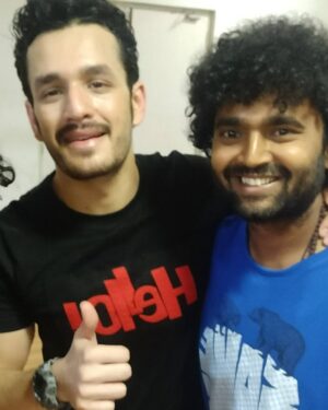 Vishwa Raghu Instagram - HELLOOO!  friends coming on Dec 22nd,,, @akkineniakhil rockssssss @pranaviacharya