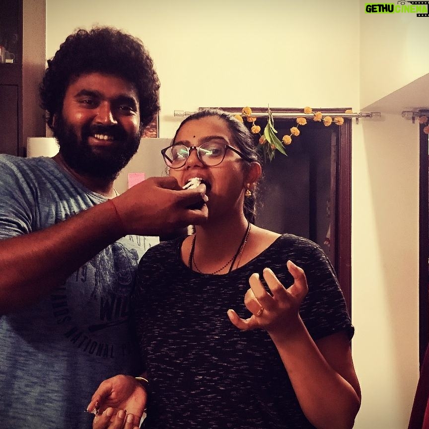 Vishwa Raghu Instagram - Many more happy returns of the day my 💓wifeyyyyy @pranaviacharya,,,, god bless u with many more success, health n wealth,,,,keep rocking my darling 😘😘😘😘