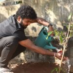 Vishwa Raghu Instagram – I’ve accepted #GreenindiaChallenge 
from @shekarmaster  Planted 3 saplings. Further I am nominating my guru #RajuSundaram my master @offl_Lawrence n my wife 
@pranaviacharya to plant 3 trees & continue the chain..special thanks to @MPsantoshtrs garu for taking this intiative..👏👏👏😍😍