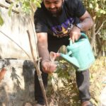 Vishwa Raghu Instagram – I’ve accepted #GreenindiaChallenge 
from @shekarmaster  Planted 3 saplings. Further I am nominating my guru #RajuSundaram my master @offl_Lawrence n my wife 
@pranaviacharya to plant 3 trees & continue the chain..special thanks to @MPsantoshtrs garu for taking this intiative..👏👏👏😍😍