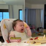 Vitória Moraes Instagram - As melhores caretas são do morango e uva KKK Provando frutas com ranking no final 💜 E qual será que foi a favorita? Comenta qual é a do seu filho aí 👇🏻