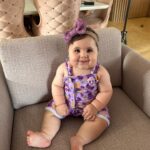 Vitória Moraes Instagram - 9 meses na barriga / 9 meses fora da barriga 💜 Feliz mesversario minha pequena! Feliz 9 meses mais felizes da minha vida!